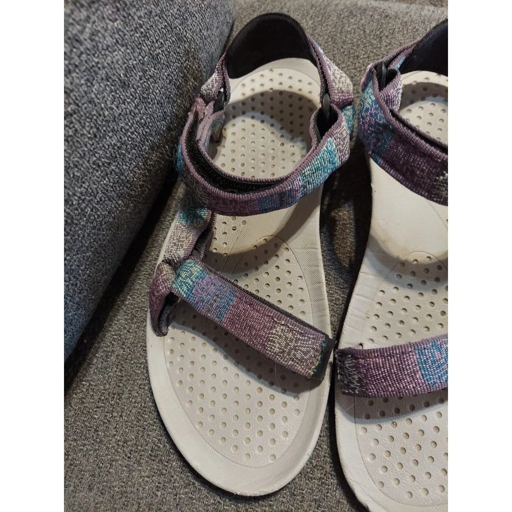 Teva Waterproof Trail hiking Shoes Sandals Womens Size 8 M Purple/Blue Summer - Picture 3 of 9